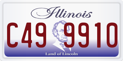 IL license plate C499910