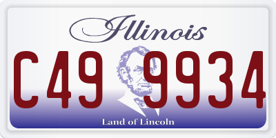 IL license plate C499934
