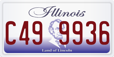 IL license plate C499936