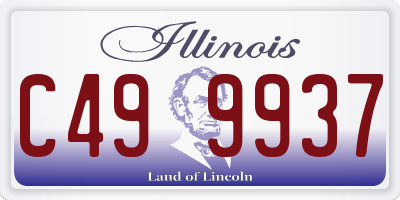 IL license plate C499937