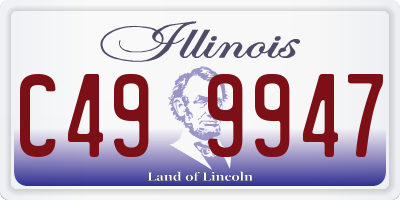 IL license plate C499947