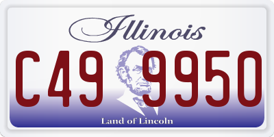 IL license plate C499950
