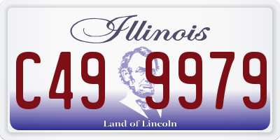 IL license plate C499979