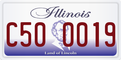 IL license plate C500019
