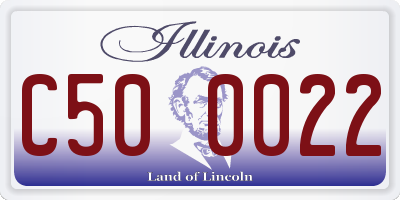 IL license plate C500022