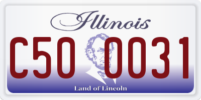 IL license plate C500031