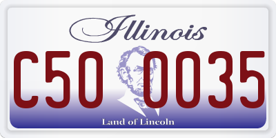 IL license plate C500035