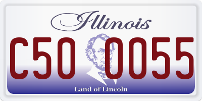 IL license plate C500055