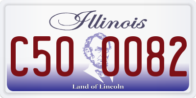 IL license plate C500082