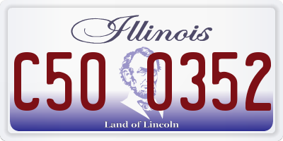 IL license plate C500352