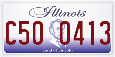 IL license plate C500413