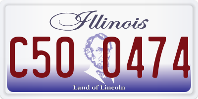 IL license plate C500474