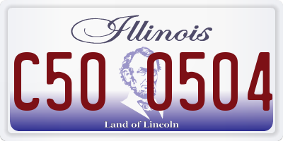 IL license plate C500504