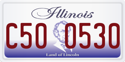 IL license plate C500530
