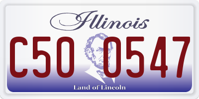 IL license plate C500547