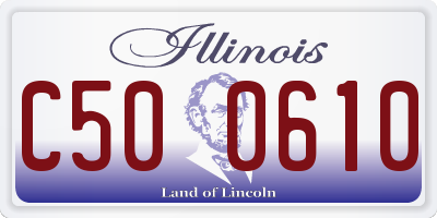 IL license plate C500610