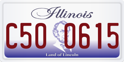 IL license plate C500615