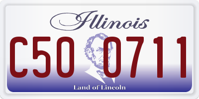 IL license plate C500711