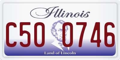 IL license plate C500746