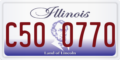 IL license plate C500770
