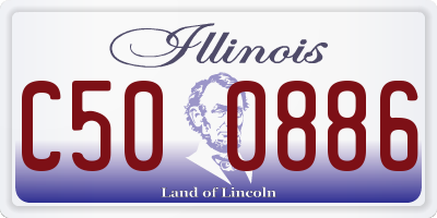 IL license plate C500886