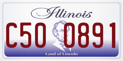 IL license plate C500891