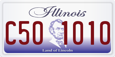 IL license plate C501010