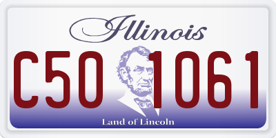 IL license plate C501061