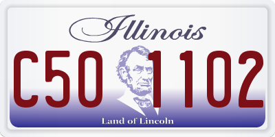IL license plate C501102