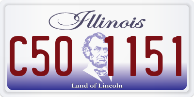 IL license plate C501151