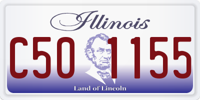 IL license plate C501155