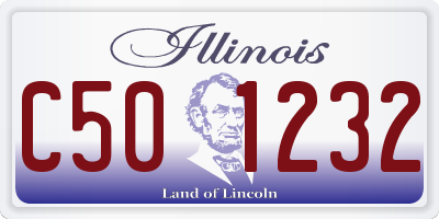 IL license plate C501232