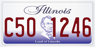 IL license plate C501246