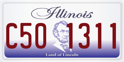 IL license plate C501311