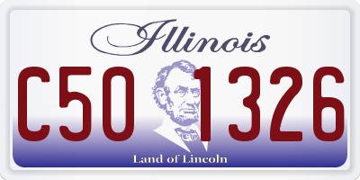 IL license plate C501326