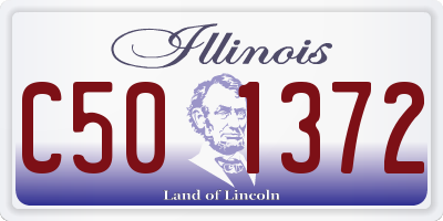 IL license plate C501372