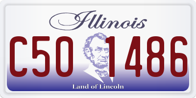 IL license plate C501486