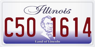 IL license plate C501614