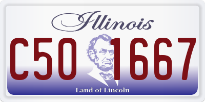 IL license plate C501667