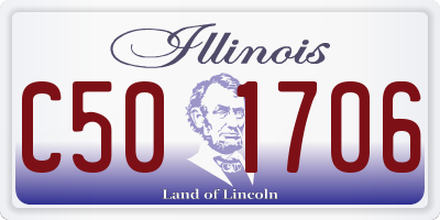 IL license plate C501706