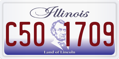 IL license plate C501709