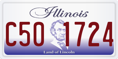 IL license plate C501724