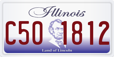 IL license plate C501812