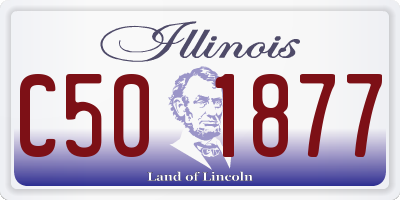 IL license plate C501877