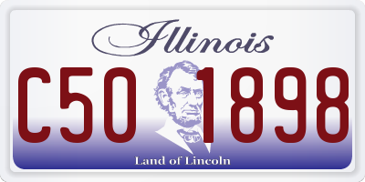 IL license plate C501898