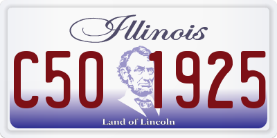 IL license plate C501925