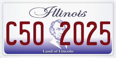 IL license plate C502025