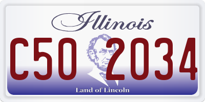 IL license plate C502034