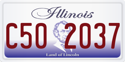 IL license plate C502037