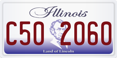 IL license plate C502060